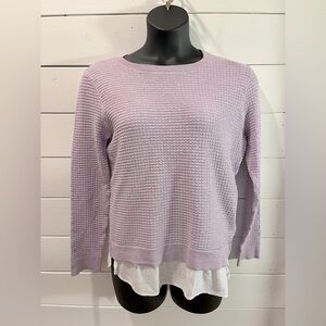 💜 SOYACONCEPT – Lavender Textured Knit Sweater L